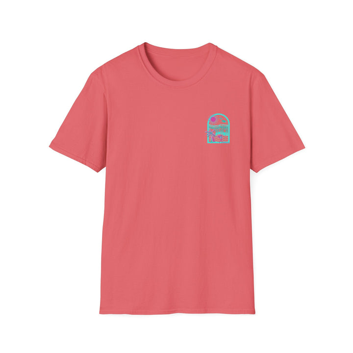 Huntington Beach California Retro Surf T-Shirt - Teal - T-Shirt - Coral Silk - OC Designworks