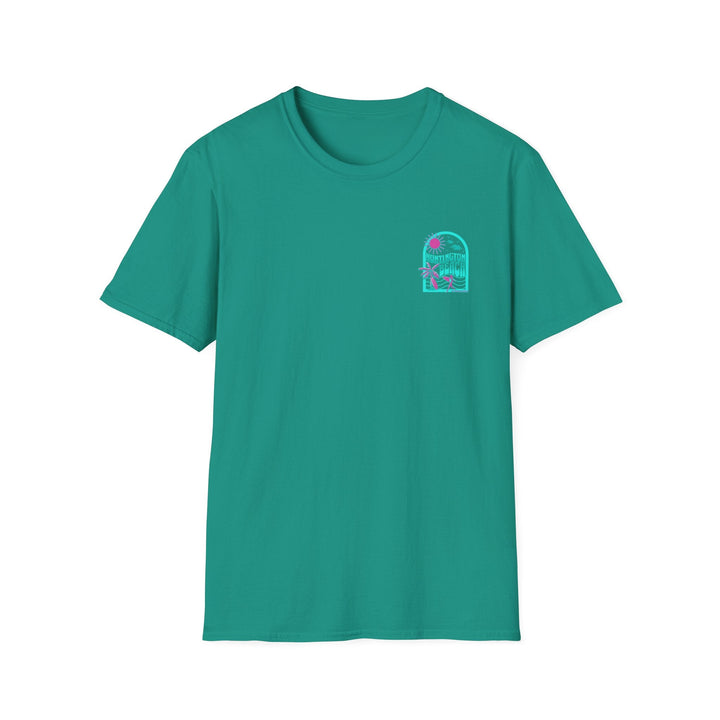 Huntington Beach California Retro Surf T-Shirt - Teal - T-Shirt - Jade Dome - OC Designworks
