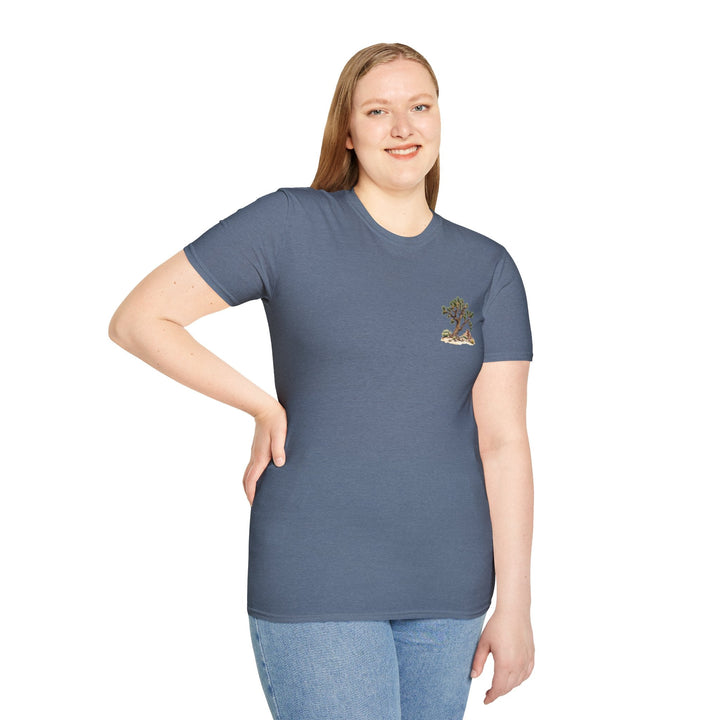 Joshua Tree National Park T-Shirt - T-Shirt - Heather Indigo - OC Designworks