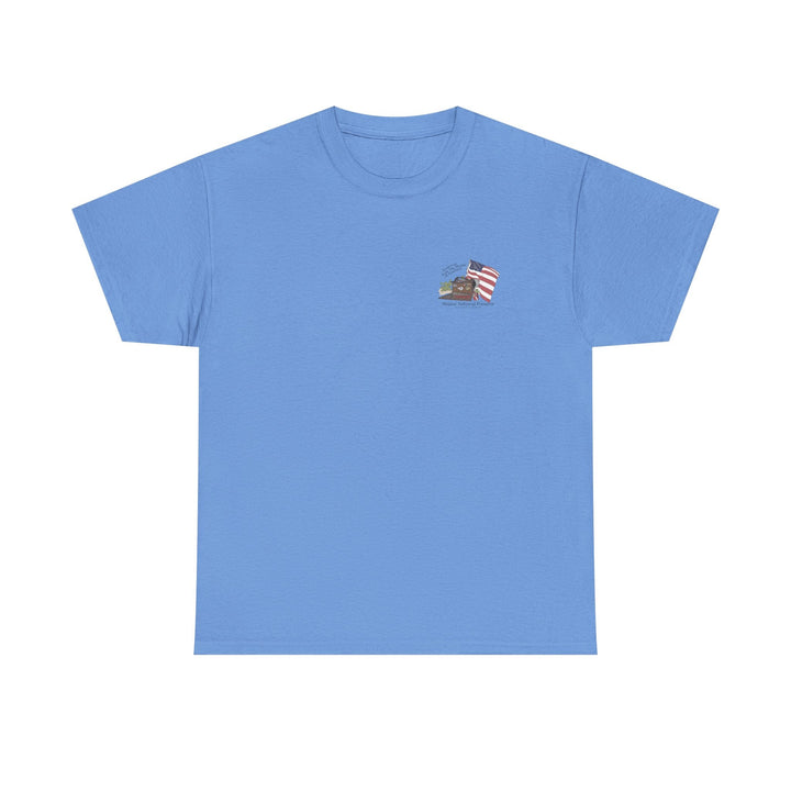 Mojave Mailbox T‑Shirt — Greetings from the Middle of Nowhere! - T-Shirt - Carolina Blue - OC Designworks