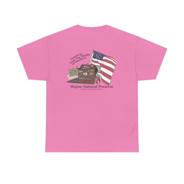 Mojave Mailbox T‑Shirt — Greetings from the Middle of Nowhere! - T-Shirt - Azalea - OC Designworks