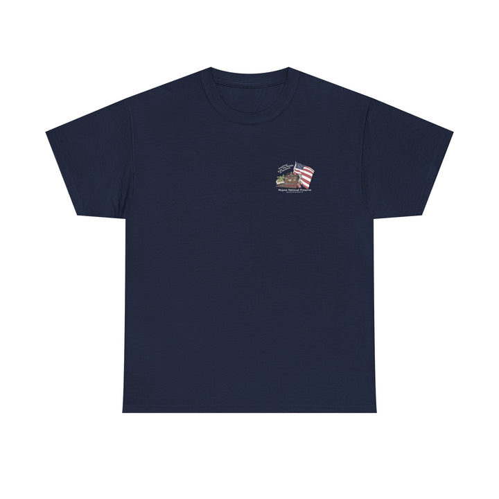 Mojave Mailbox T‑Shirt — Greetings from the Middle of Nowhere! - T-Shirt - Navy - OC Designworks