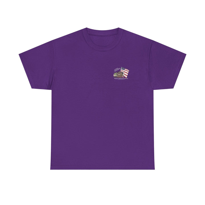 Mojave Mailbox T‑Shirt — Greetings from the Middle of Nowhere! - T-Shirt - Purple - OC Designworks