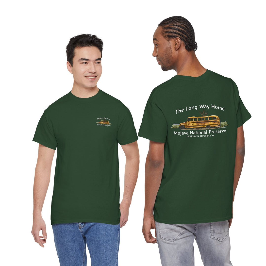 Mojave Road School Bus T-Shirt — "The Long Way Home" - OC Designworks