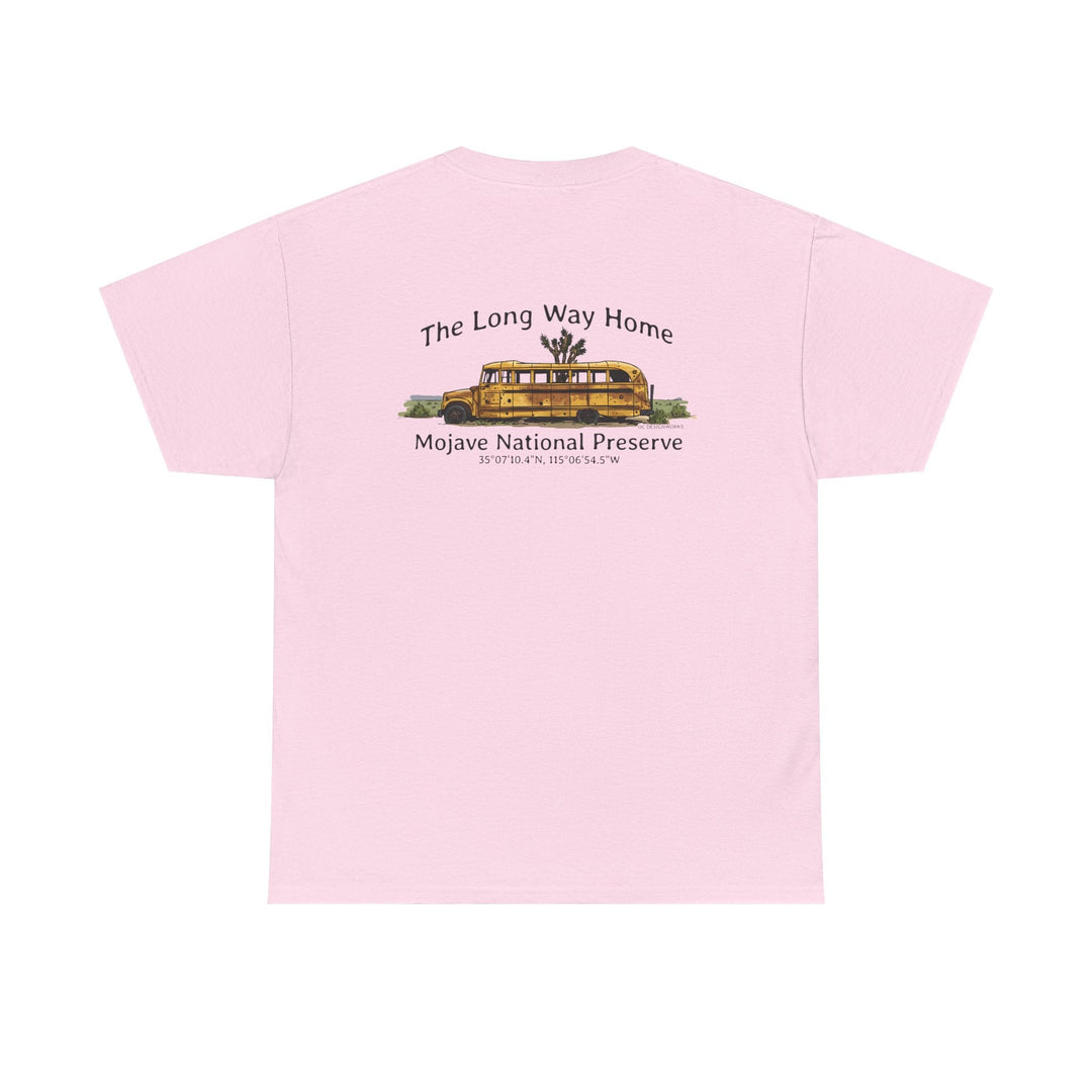 Mojave Road School Bus T-Shirt — "The Long Way Home" - OC Designworks