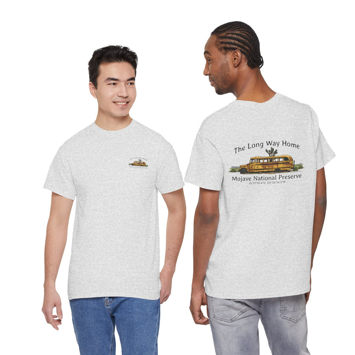 Mojave Road School Bus T-Shirt — "The Long Way Home" - OC Designworks