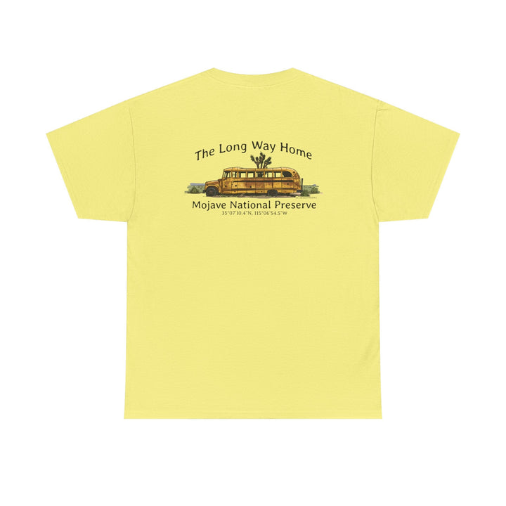 Mojave Road School Bus T-Shirt — "The Long Way Home" - OC Designworks