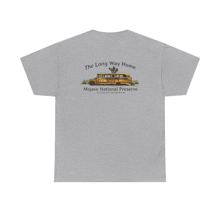 Mojave Road School Bus T-Shirt — "The Long Way Home" - OC Designworks