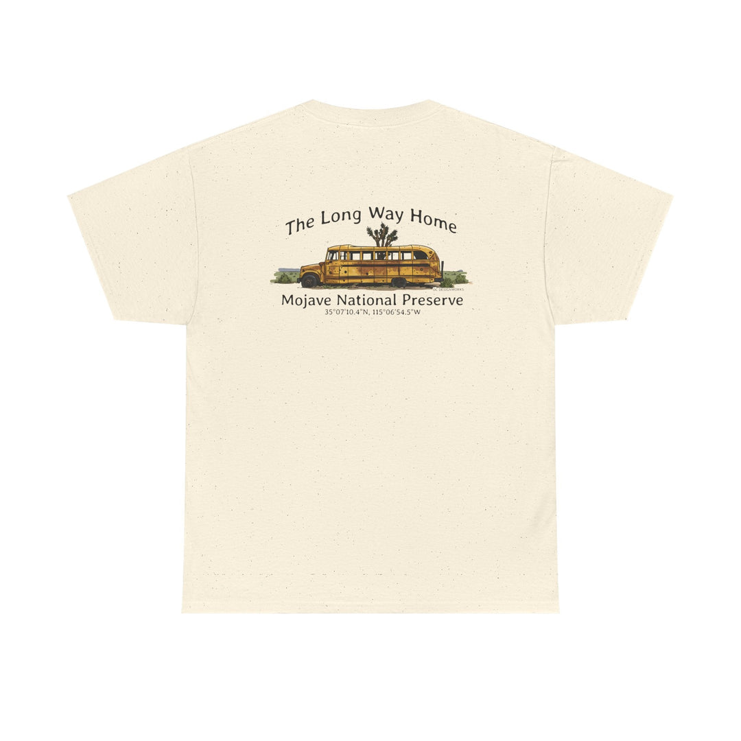 Mojave Road School Bus T-Shirt — "The Long Way Home" - OC Designworks