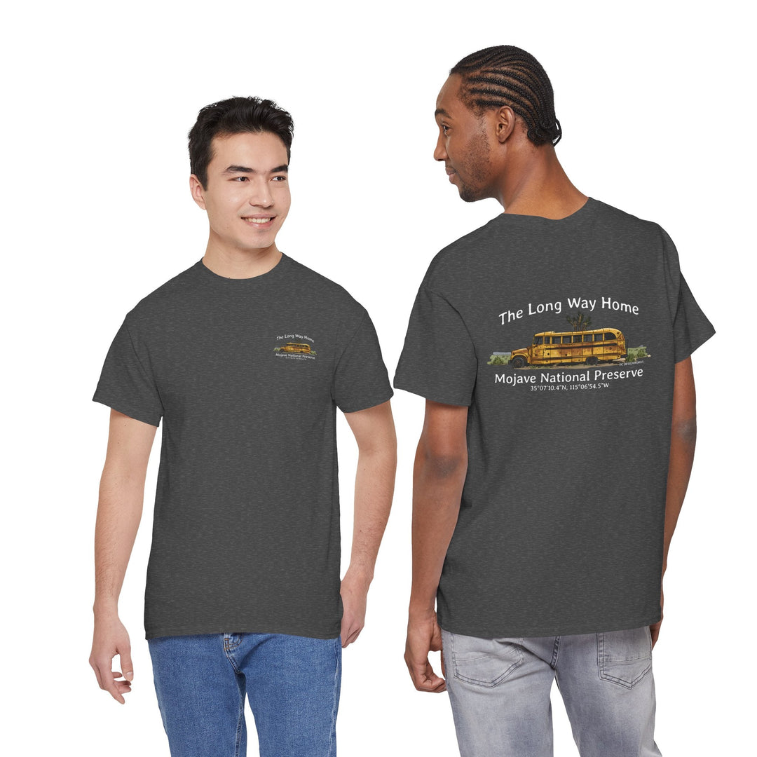 Mojave Road School Bus T-Shirt — "The Long Way Home" - OC Designworks