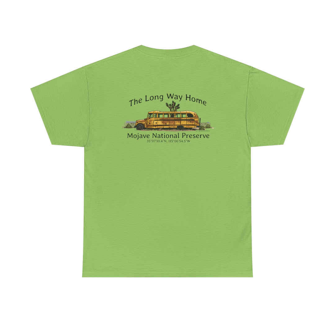 Mojave Road School Bus T-Shirt — "The Long Way Home" - OC Designworks