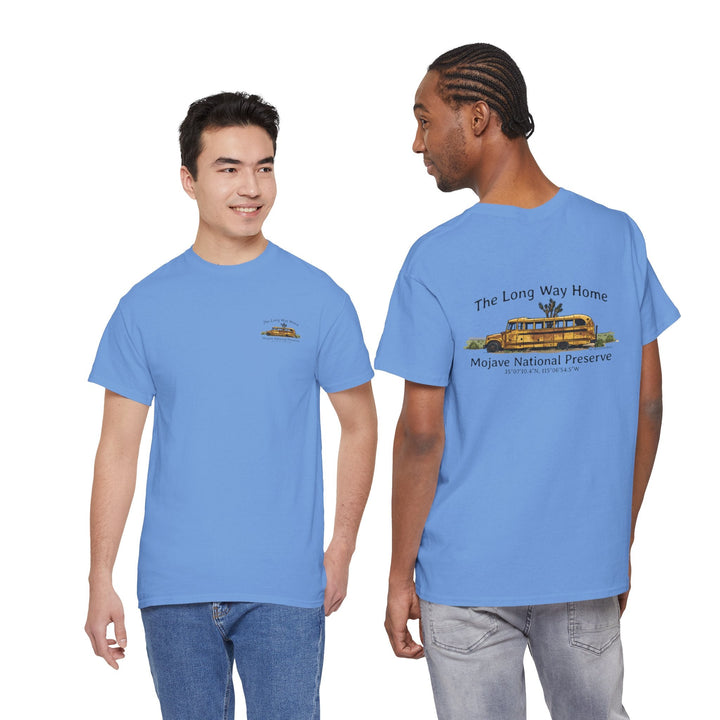 Mojave Road School Bus T-Shirt — "The Long Way Home" - OC Designworks