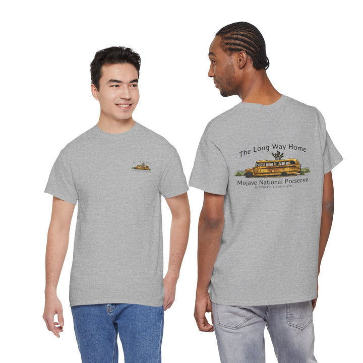 Mojave Road School Bus T-Shirt — "The Long Way Home" - OC Designworks