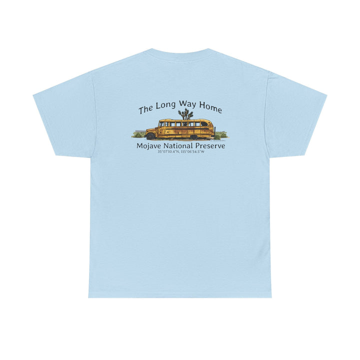 Mojave Road School Bus T-Shirt — "The Long Way Home" - OC Designworks