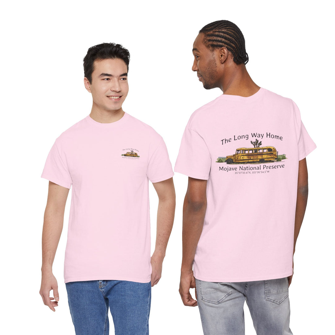 Mojave Road School Bus T-Shirt — "The Long Way Home" - OC Designworks