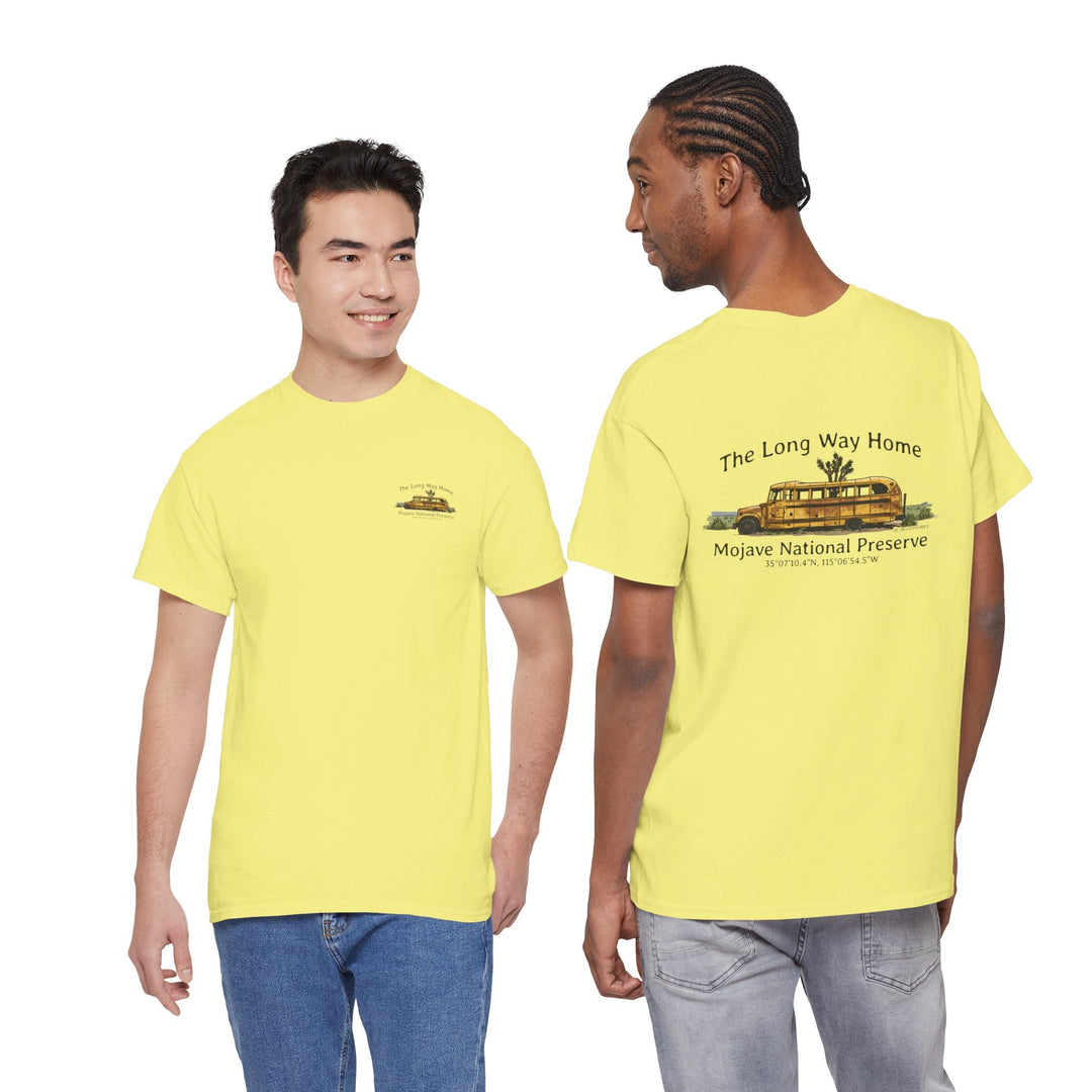 Mojave Road School Bus T-Shirt — "The Long Way Home" - OC Designworks