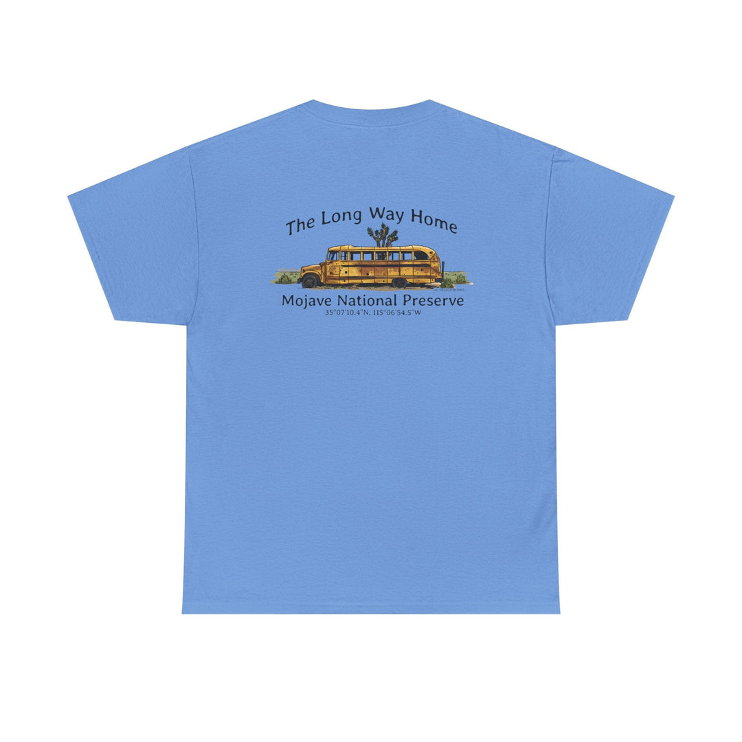 Mojave Road School Bus T-Shirt — "The Long Way Home" - OC Designworks