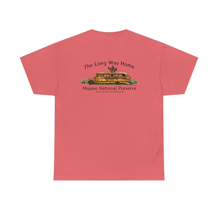 Mojave Road School Bus T-Shirt — "The Long Way Home" - OC Designworks