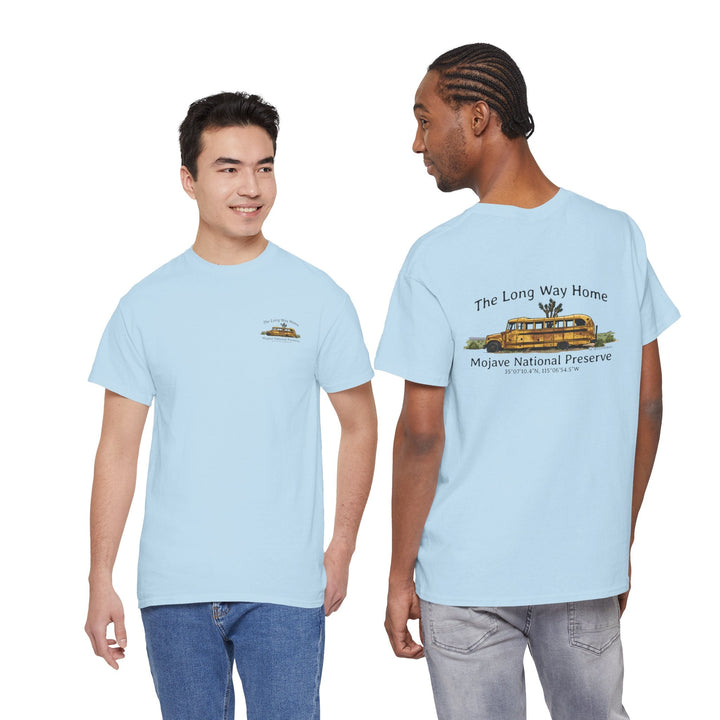 Mojave Road School Bus T-Shirt — "The Long Way Home" - OC Designworks