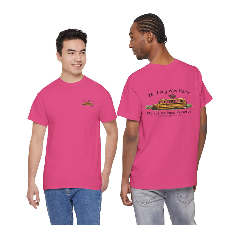 Mojave Road School Bus T-Shirt — "The Long Way Home" - OC Designworks