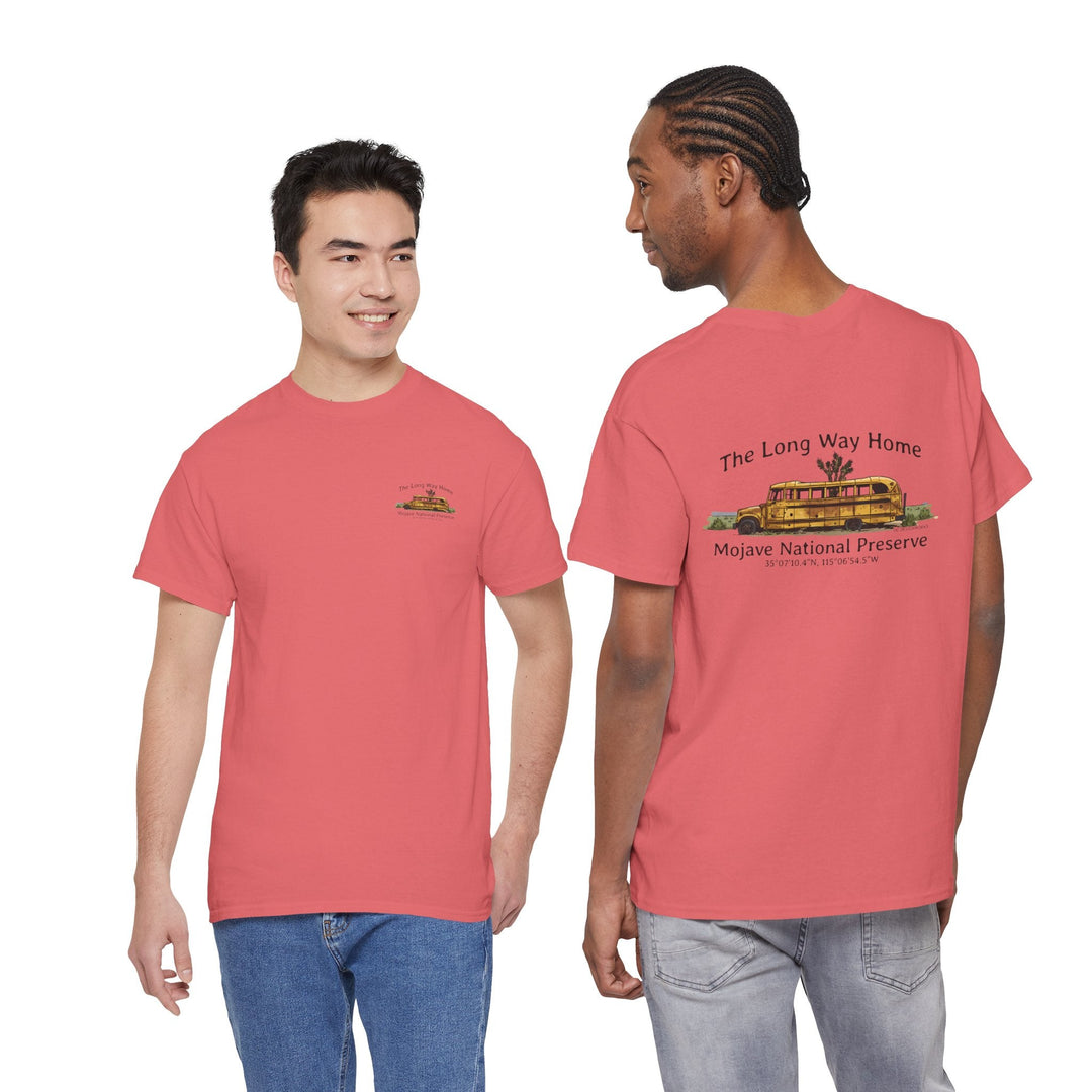 Mojave Road School Bus T-Shirt — "The Long Way Home" - OC Designworks