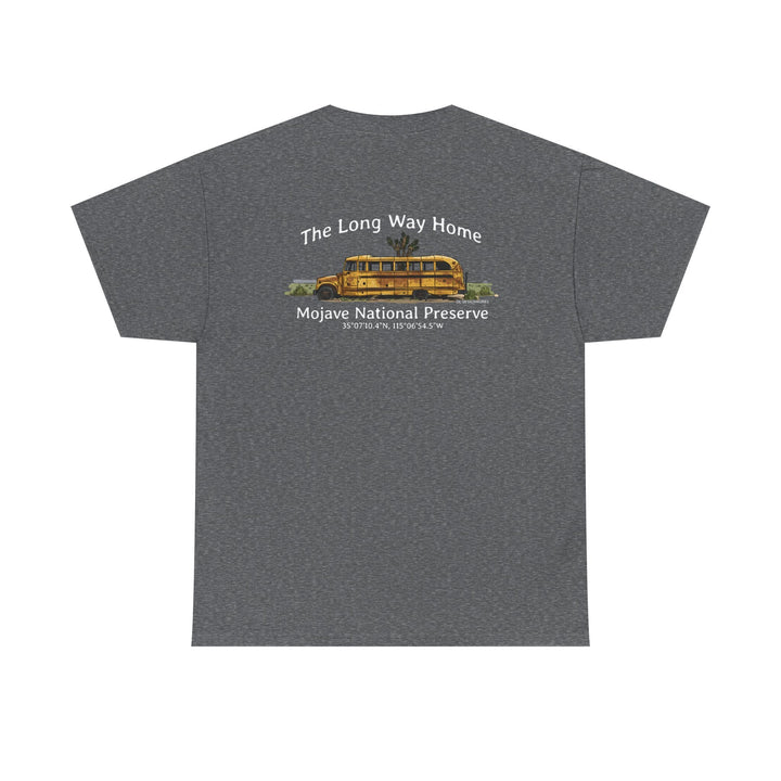 Mojave Road School Bus T-Shirt — "The Long Way Home" - OC Designworks