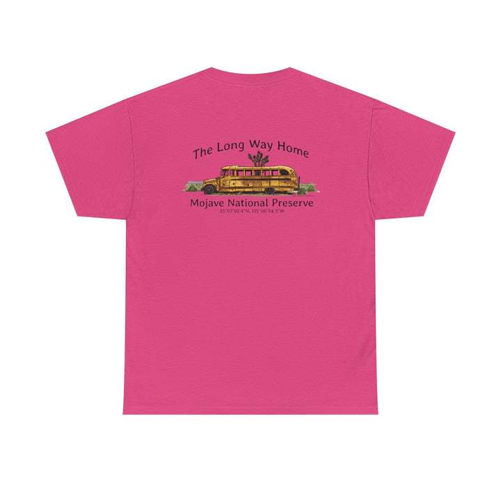 Mojave Road School Bus T-Shirt — "The Long Way Home" - OC Designworks