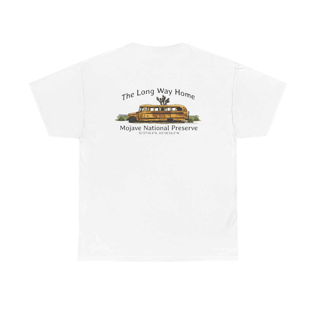 Mojave Road School Bus T-Shirt — "The Long Way Home" - OC Designworks