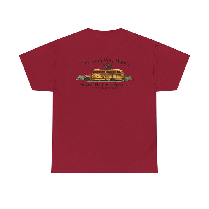 Mojave Road School Bus T-Shirt — "The Long Way Home" - OC Designworks