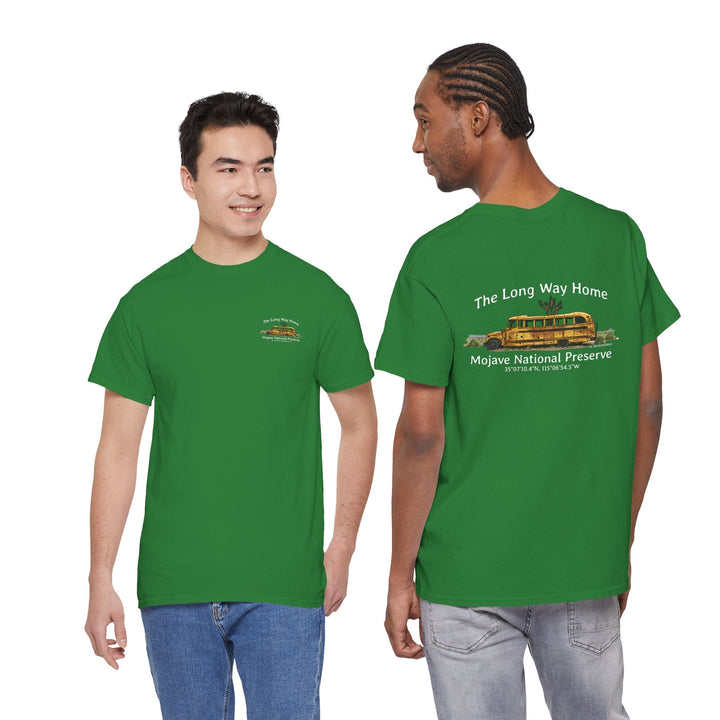 Mojave Road School Bus T-Shirt — "The Long Way Home" - OC Designworks