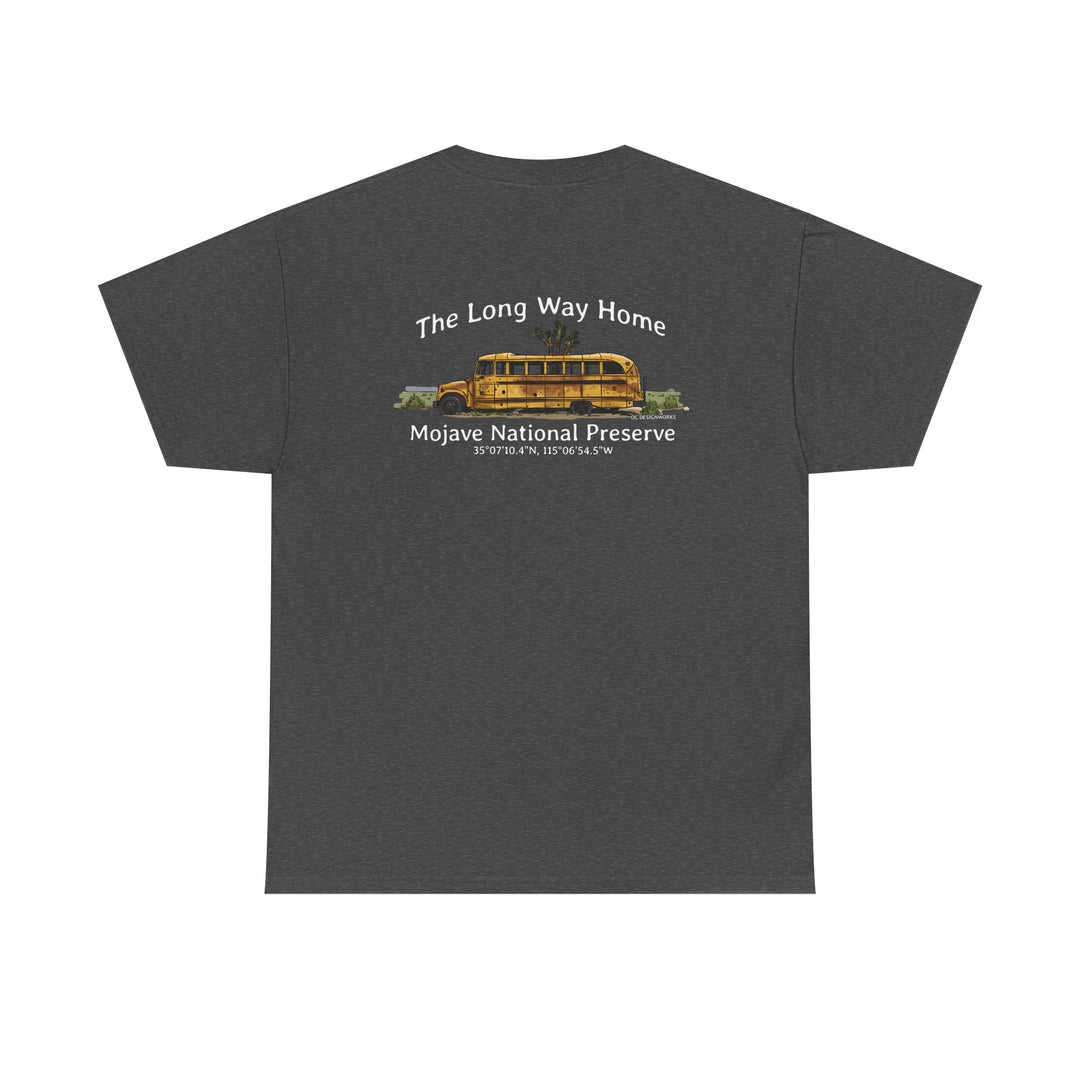 Mojave Road School Bus T-Shirt — "The Long Way Home" - OC Designworks