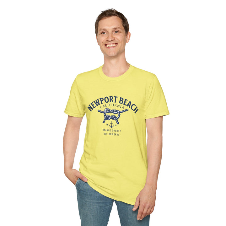 Newport Beach California Sailing Knot T-Shirt - T-Shirt - Cornsilk - OC Designworks