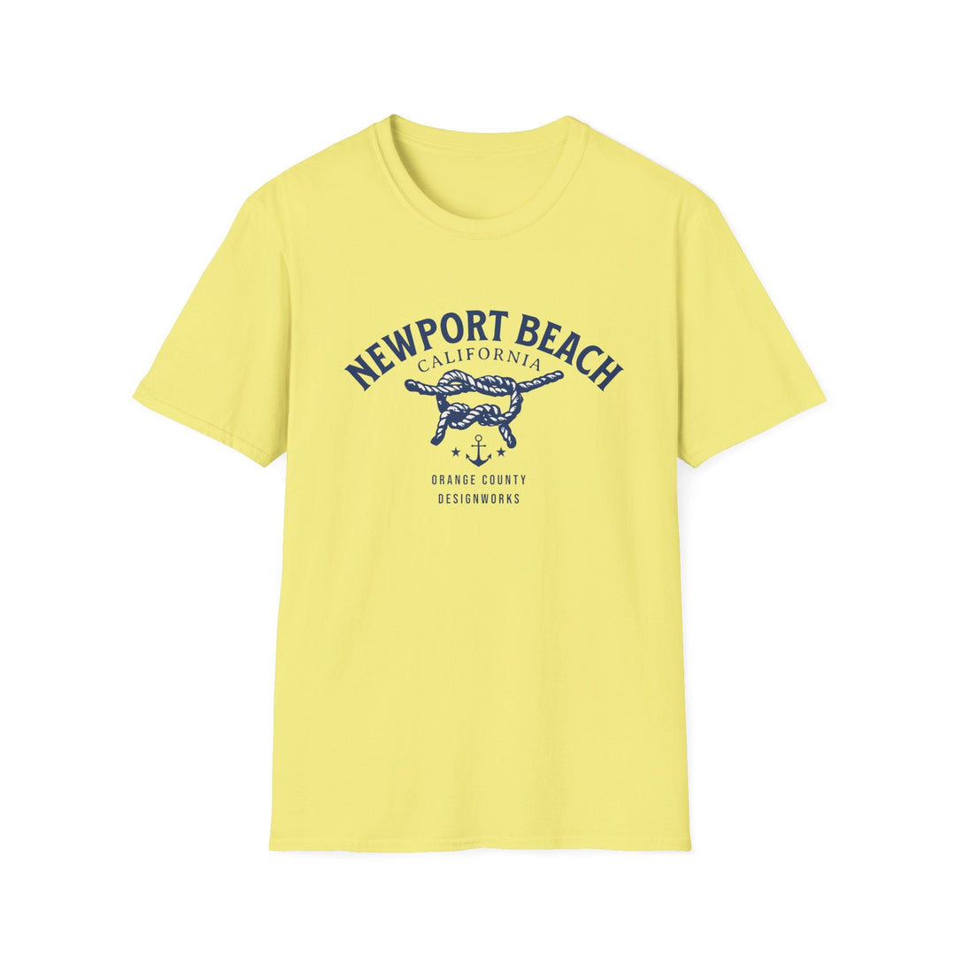 Newport Beach California Sailing Knot T-Shirt - T-Shirt - Cornsilk - OC Designworks