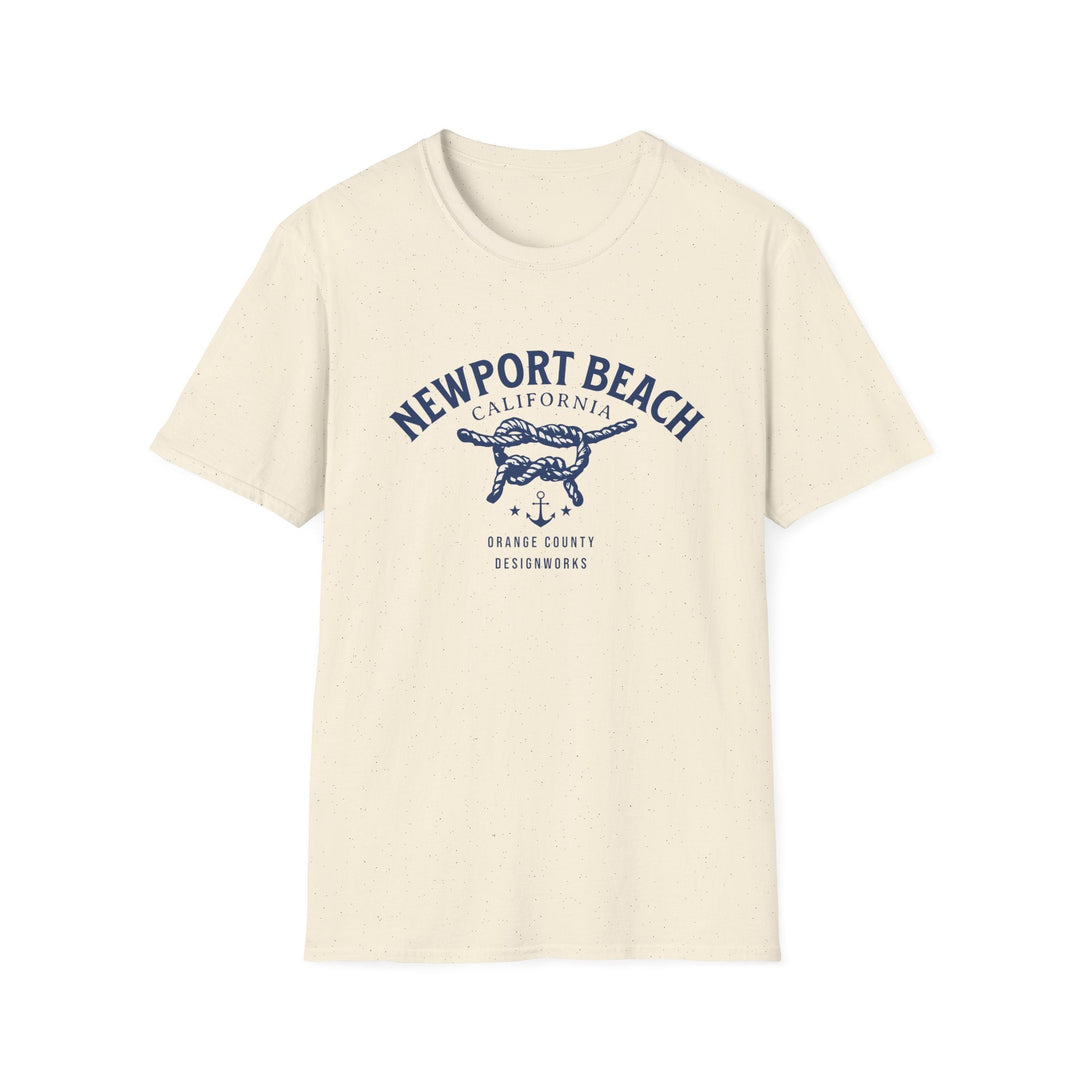 Newport Beach California Sailing Knot T-Shirt - T-Shirt - Natural - OC Designworks