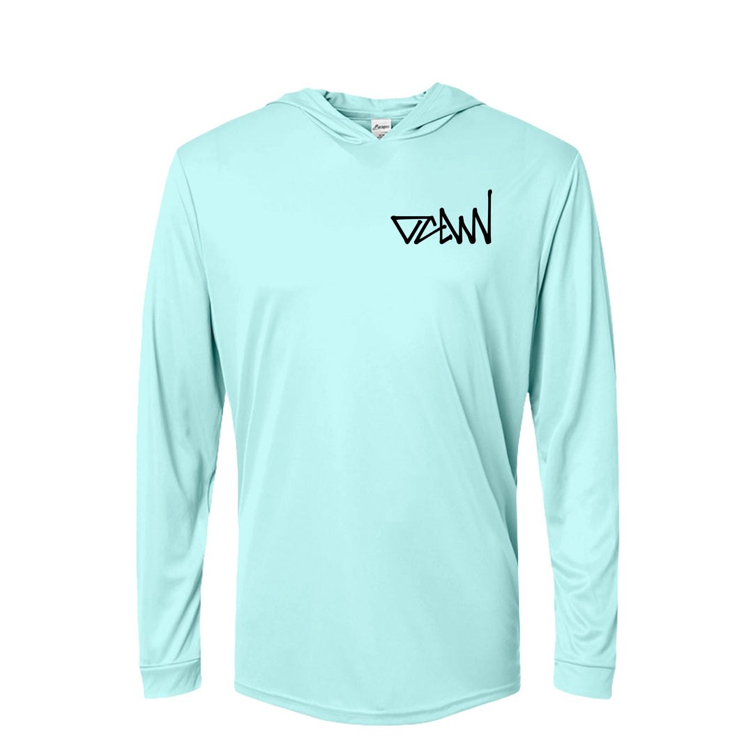 OCDW Black Shuji LS Hooded Jersey - Jersey - Aqua Blue - OC Designworks