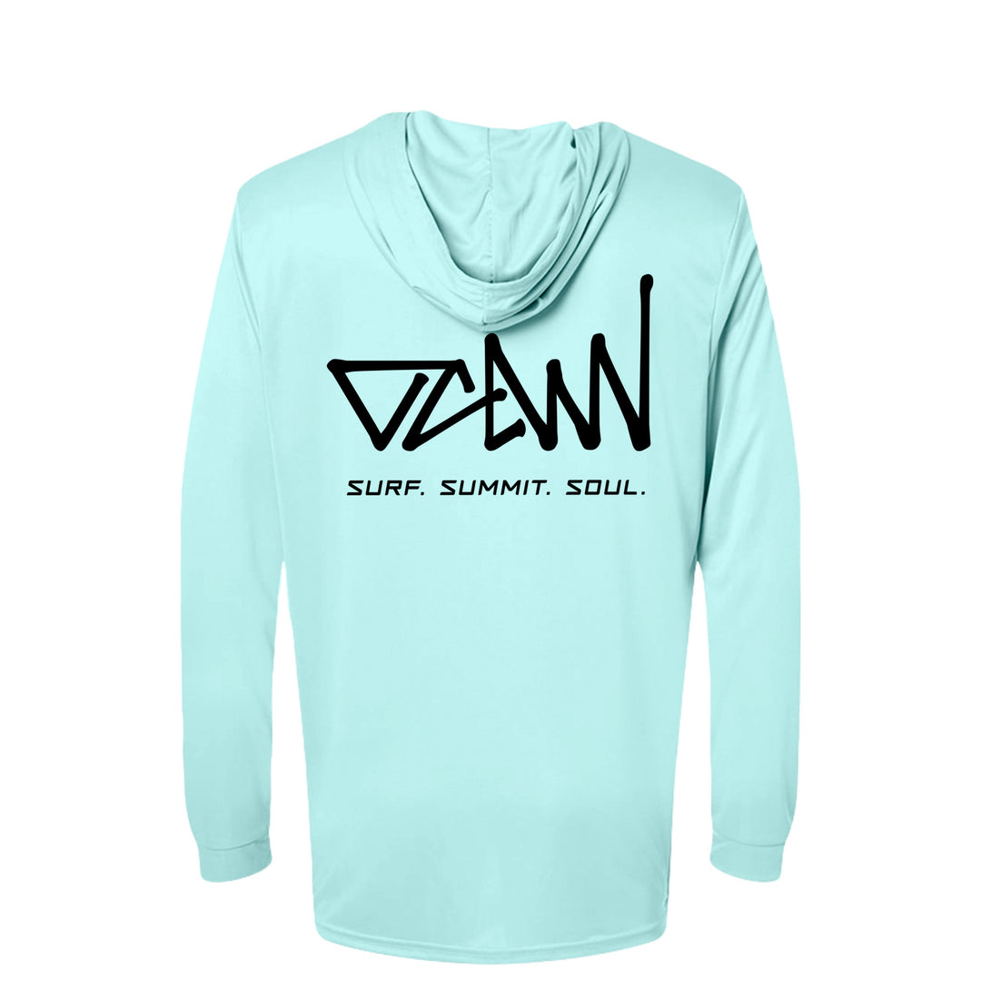 OCDW Black Shuji LS Hooded Jersey - Jersey - Aqua Blue - OC Designworks