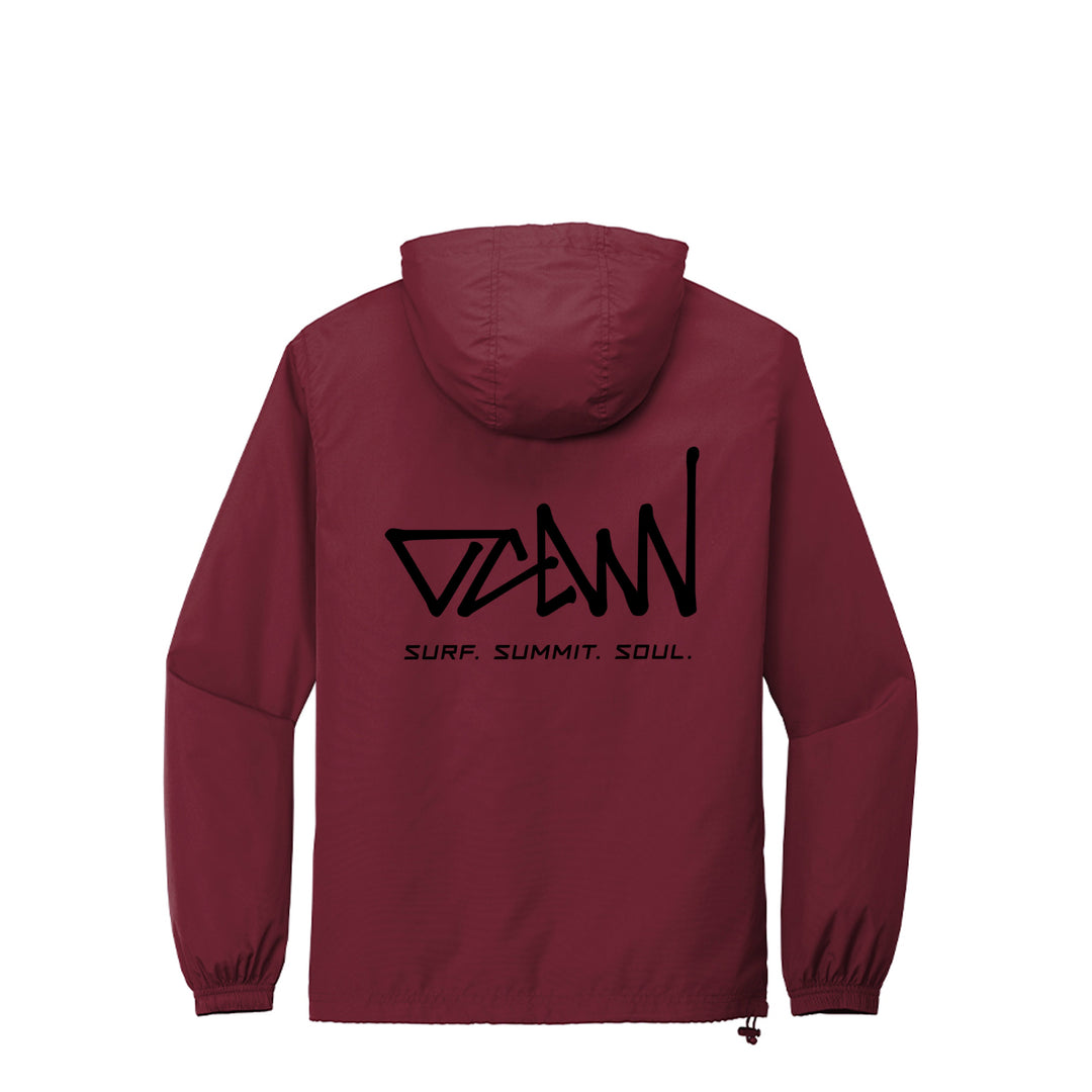 OCDW Black Shuji Packable Anorak - Jacket - Maroon - OC Designworks