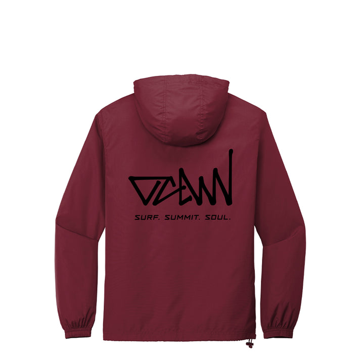 OCDW Black Shuji Packable Anorak - Jacket - Maroon - OC Designworks