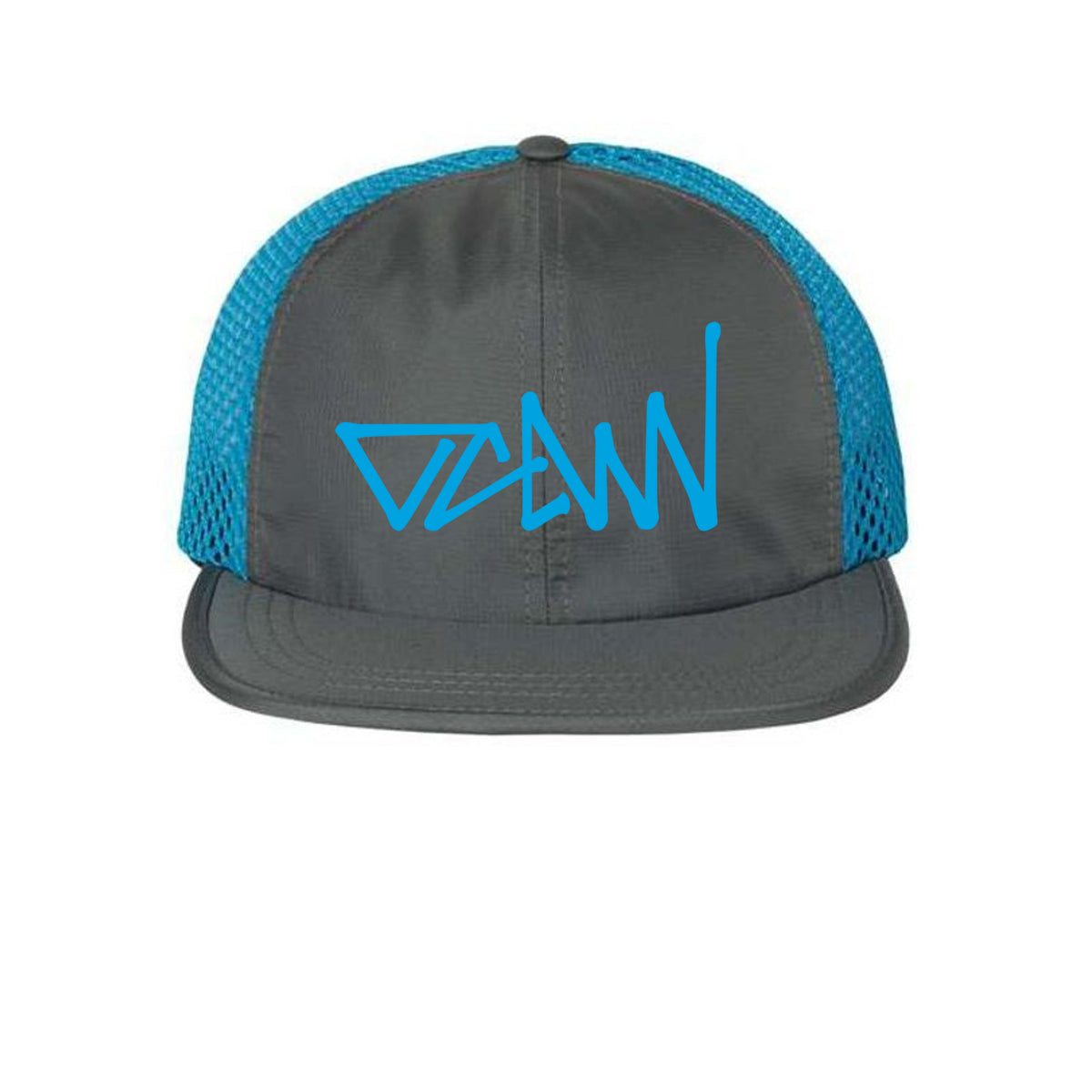 OCDW Charcoal/Cyan Mesh Hat - Hats - Charcoal/ Cyan - OC Designworks