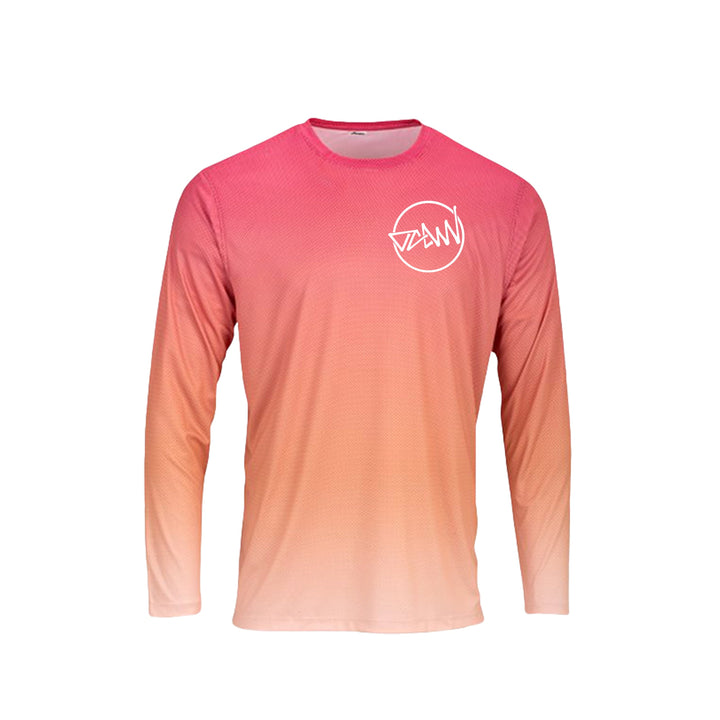 OCDW Circle Shuji LS Jersey - Jersey - Red/ Light Orange - OC Designworks