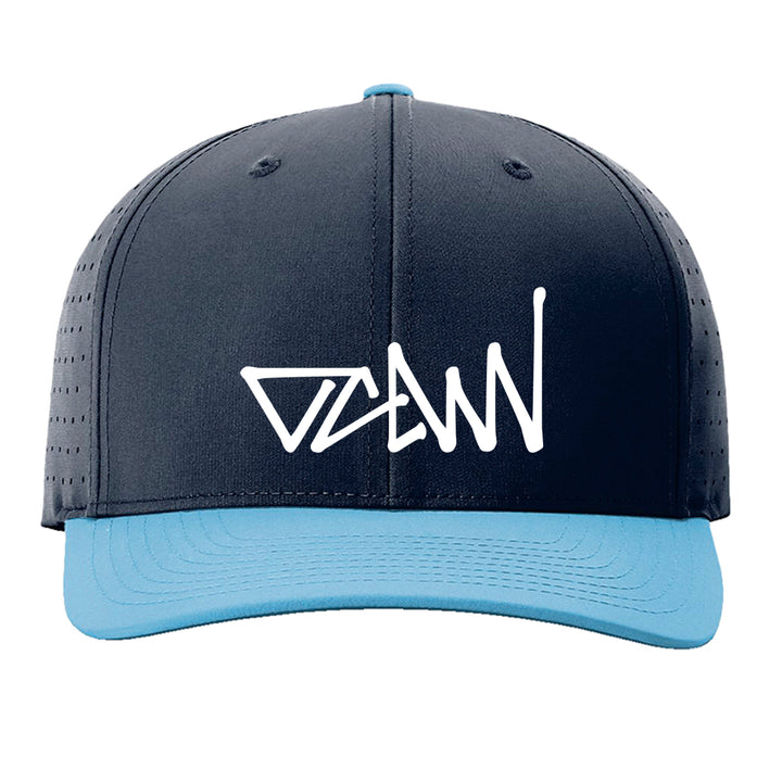 OCDW Laser Perf Hat - Navy/ Navy/ Columbia Blue - OC Designworks