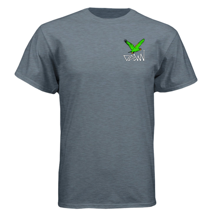 OCDW Parrot T-Shirt - T-Shirt - Heather Slate Blue - OC Designworks