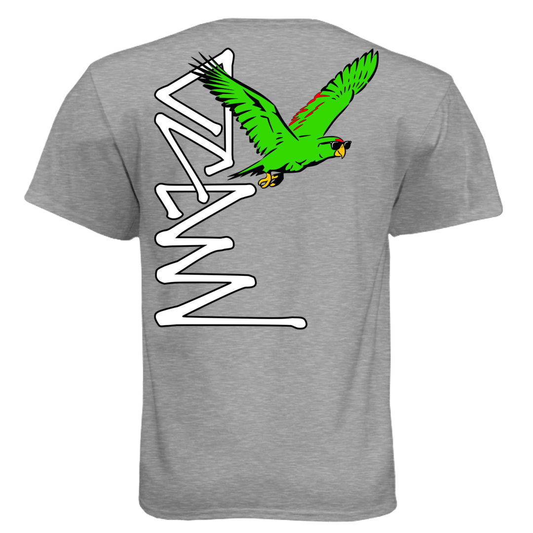 OCDW Parrot T-Shirt - T-Shirt - Dark Heather Grey (60/40) - OC Designworks