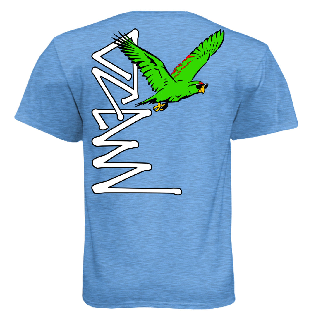 OCDW Parrot T-Shirt - T-Shirt - Heather Columbia Blue - OC Designworks