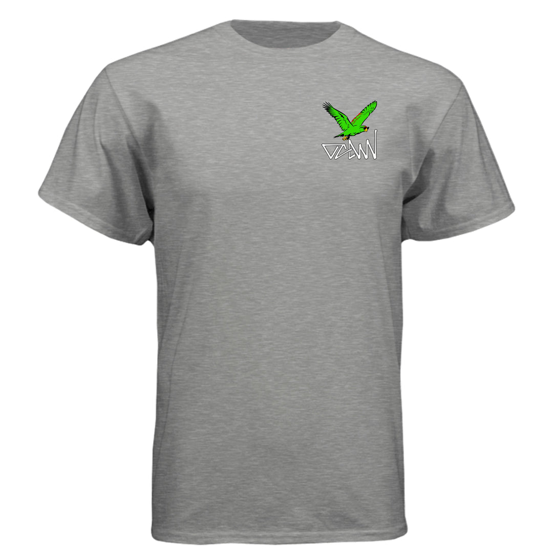 OCDW Parrot T-Shirt - T-Shirt - Dark Heather Grey (60/40) - OC Designworks