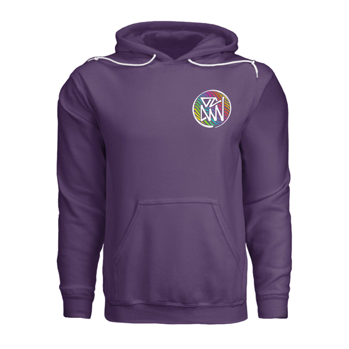 OCDW Rainbow Parrot Hoodie - Hoodie - Heather Team Purple - OC Designworks