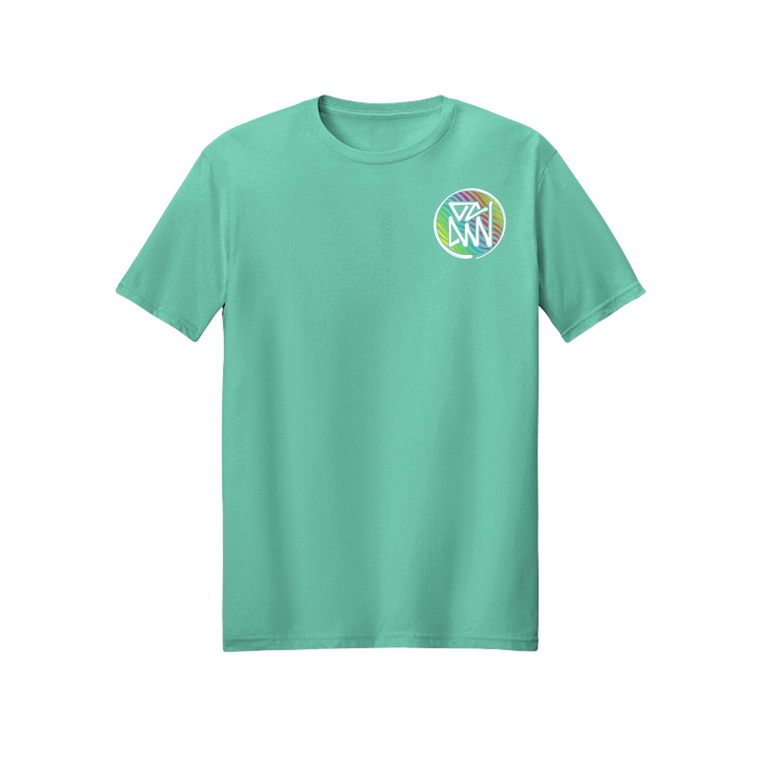 OCDW Rainbow Parrot T-Shirt - T-Shirt - Heather Celadon - OC Designworks