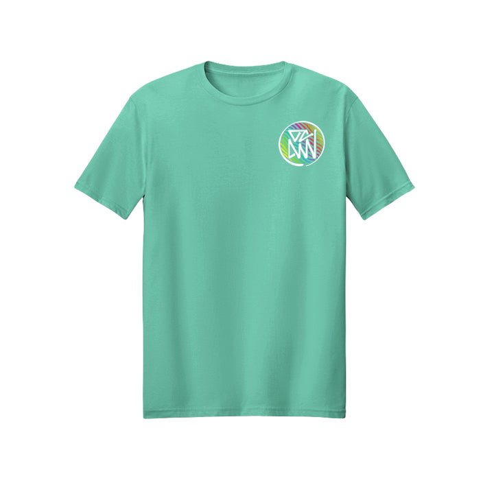 OCDW Rainbow Parrot T-Shirt - T-Shirt - Heather Celadon - OC Designworks