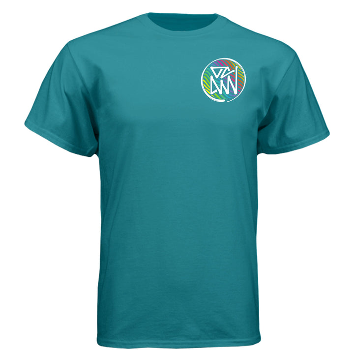 OCDW Rainbow Parrot T-Shirt - T-Shirt - Teal - OC Designworks