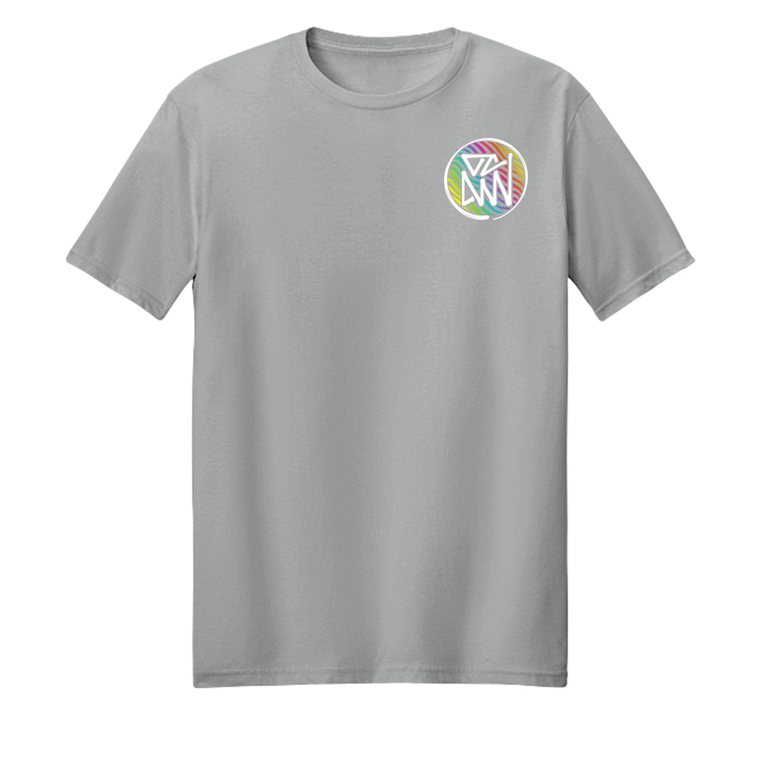 OCDW Rainbow Parrot T-Shirt - T-Shirt - Heather Grey - OC Designworks